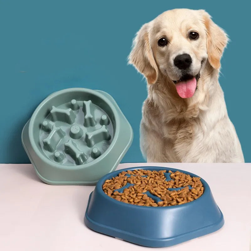 Slow Feeder Pet Bowl – Stop Bloating & Improve Digestion for Dogs & Cats