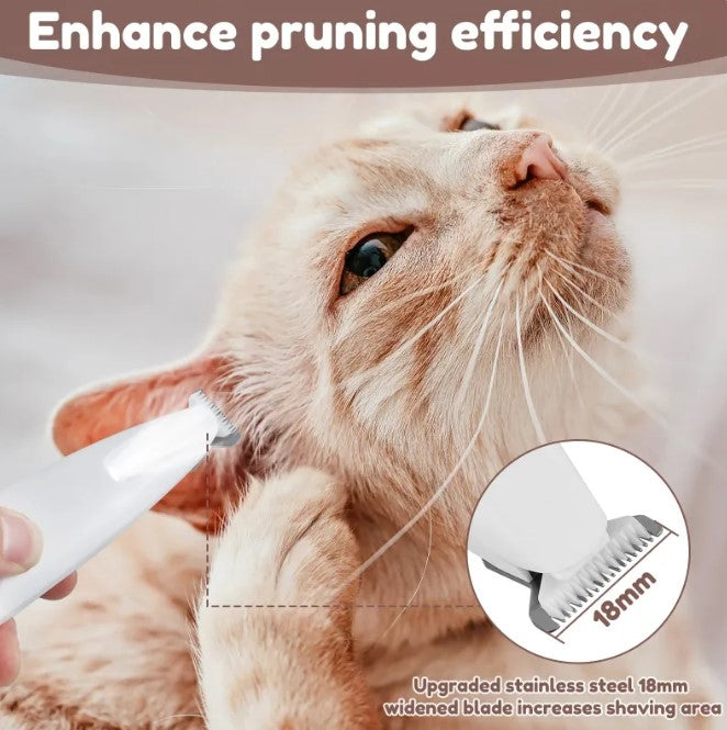 Pet Paw Trimmer with LED Light – Safe & Quiet Nail Grooming for Dogs & Cats